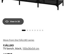 Ikea Fjallbo tv unit bench console storage