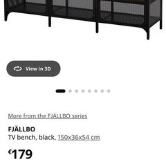 Ikea Fjallbo tv unit bench console storage