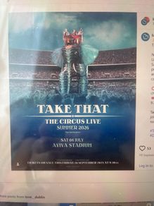Take That concert - pit standing x 2