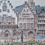 Original Friedrich Gortitz Signed Coloured Etching Frankfurt Image 7