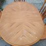 Oak table and 6 chairs Image 6