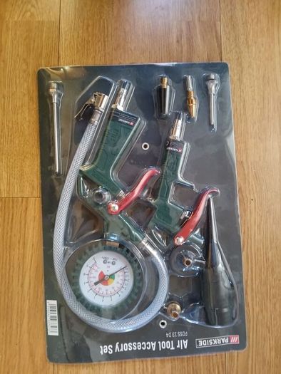 Parkside compressor and air tool accessory kit bundle.