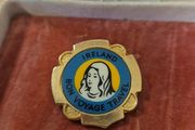 Ireland Religious Bon Voyage Travel badge brooch jewellery religious token