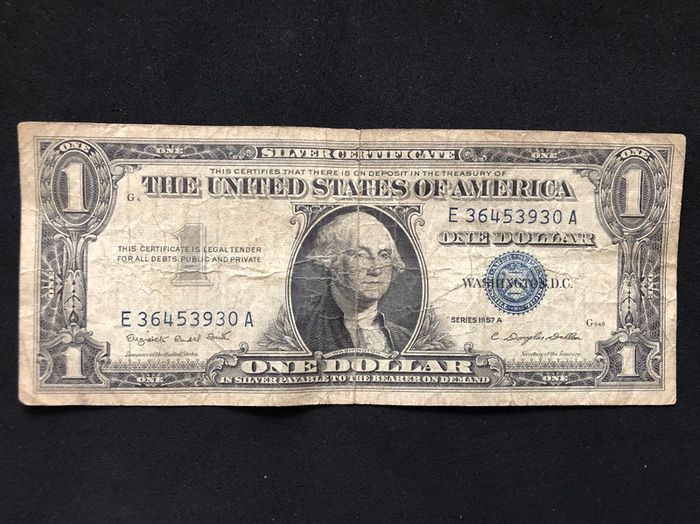 One dollar from USA 1957 "A" x2