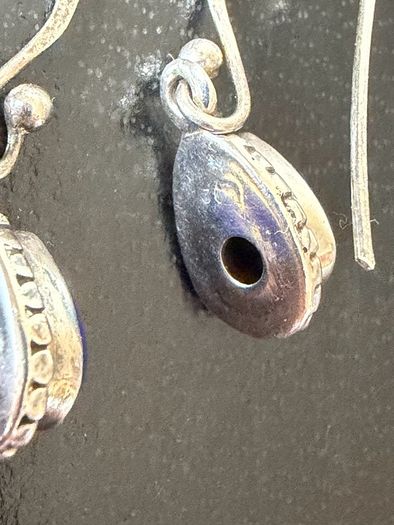 silver earrings