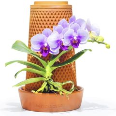 Terracotta Plant Pots Flower 5.7 Inch Self Watering No Soil Planter for Indoor Outdoor Hydroponic