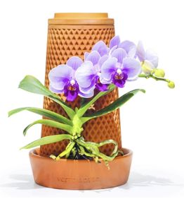 Terracotta Plant Pots Flower 5.7 Inch Self Watering No Soil Planter for Indoor Outdoor Hydroponic