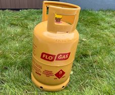 Butane can for BBQ