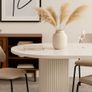 Black Extending Dining Table  Round to Oval Design  100-180cm Image 10
