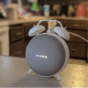 Google Home Mini retro clock stand