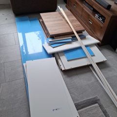 Ikea Kitchen shelves and left over parts/shelves/counter top.