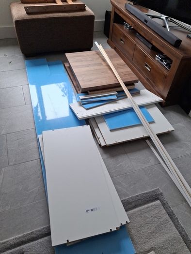 Ikea Kitchen shelves and left over parts/shelves/counter top.