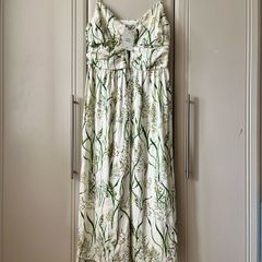 H&M linen mix dress (14) new