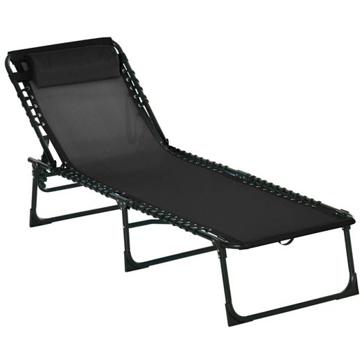 Folding Sun Lounger, 3 Positions (FREE SHIPPING)