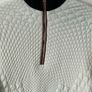 Maje Cream Quilted Textured Mini Dress UK 10 Image 3