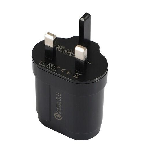 USLION QC 3.0 18W USB Fast Charger Wall Charger UK Plug (Brand New/Warranty)