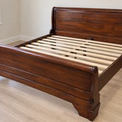Super king sleigh bed
