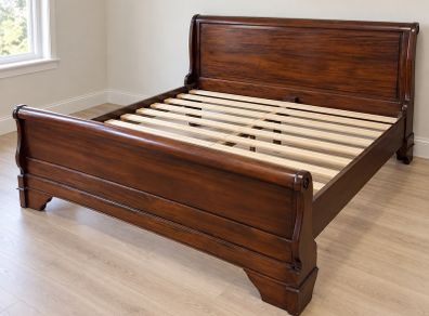 Super king sleigh bed