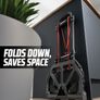 Folding Hand Truck Aluminium, Heavy Duty Hand Truck Foldable Trolley on Wheels, Multi Purpose Sack Truck Moving Trolley, 80kg Image 4