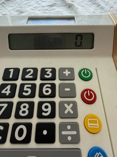 Wooden cash register
