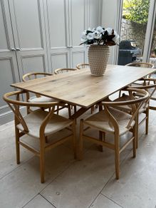 Kave Home Oak Dining Table Seats Eight
