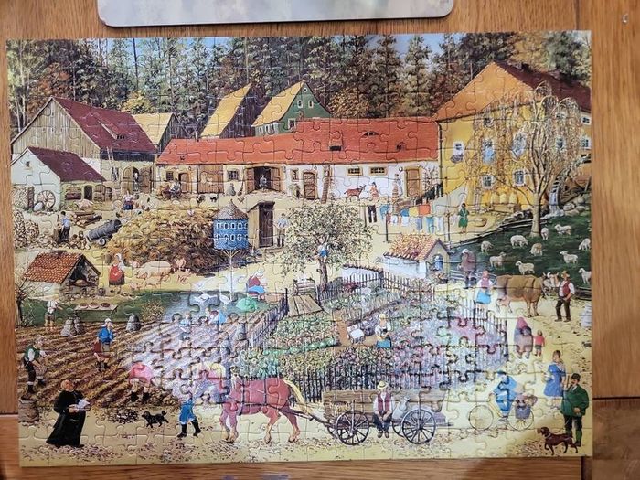 Ravensburger Life On A Farm 300 Piece Jigsaw Puzzle Vintage