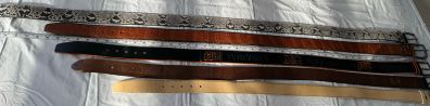 Belt for man : Lather and with Python skin, Alligator Skin