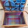 Wicker Picnic Basket with cutlery. Image 2