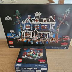 lego stranger things 11370 creel house + 40891 wsqk the squawk radio station