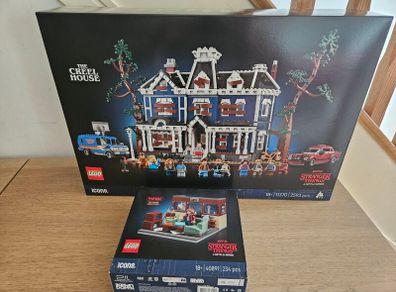 lego stranger things 11370 creel house + 40891 wsqk the squawk radio station