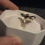 925 Sterling Silver Modernist Ring - Size 6/M Image 4