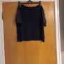 Primark Navy  Sequins  Jumper/Top.      S.16.   B.N.W.T. Image 3