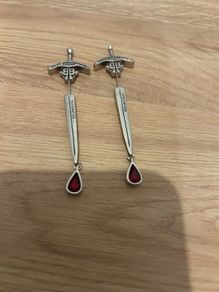 Balenciaga Goth Sword Earrings