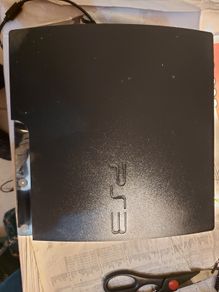 SONY Playstation 3, Model CECH-2503A, comes with Power Cable, 1 Controller, Call of Duty Game, Powers on and off, and takes in and ejects disks
