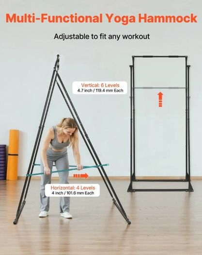 Aerial Yoga Frame Swing Stand with 6m Hammock