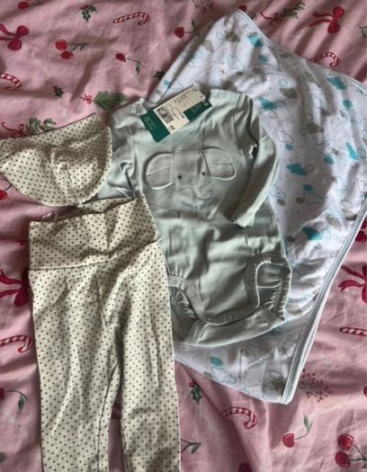 Baby boy clothes and blanket