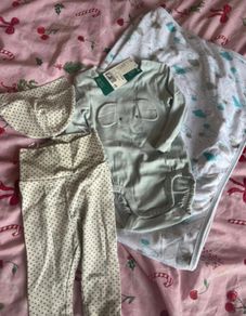 Baby boy clothes and blanket