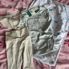 Baby boy clothes and blanket