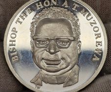 Zimbabwe Rhodesia 1979 Bishop Muzorewa First Prime Minister 999.9 Silver 40 Grams