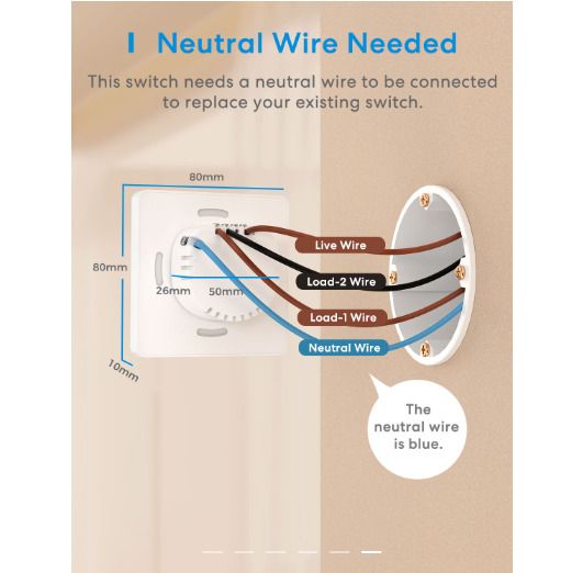 Smart Wi-Fi 2-Way Wall Switch