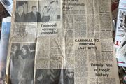 1963 JFK Assassination Newspaper Page President Kennedy Assassinated Irish Newspaper Memorabilia