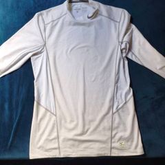 Nike Pro long sleeve compression top in white - Size L