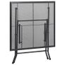 3 Piece Garden Dining Set Steel Anthracite Image 3
