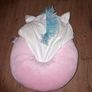 Unicorn travel pillow with hoodie, excellent condition Image 3