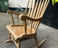 wooden rocking chair