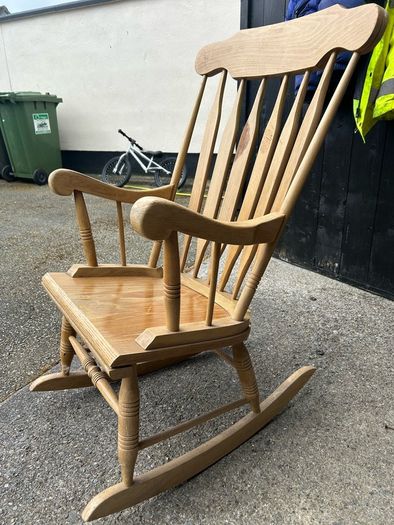 wooden rocking chair