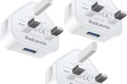 USB Plug,USB Plug Adaptor UK 3 Pin Mains Charger,3 Pack Wall Charger Head Compact Charge Head 5V/1AMP Charging for iPhone 11/11 Pro/10/Xs/XS Max/XR/X/8/7/6 Plus/5/4,iPad Pro/Air 2