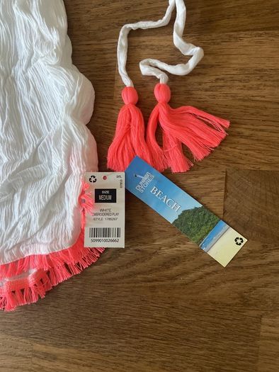 Brand New White Embroidered Playsuit Size Medium