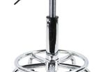 PU Leather Round Rolling Stool with Foot Rest Swivel Height Adjustment Medical Spa Drafting Salon Tattoo Work Office Massage Stools Task Chair Small AVAILABLE IN WHITE/BLACK (FREE POSTAGE)