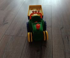 Kids fun playing tractor